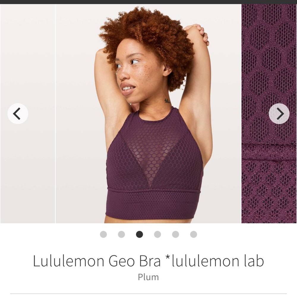 lululemon athletica Deep Purple Geo Sports Bra